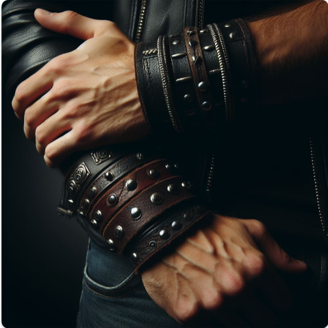 Leather Cuffs and Bracelets